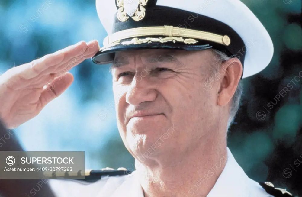 Gene Hackman, dont on vient d’apprendre la disparition, dans l’excellent USS Alabama de Tony Scott