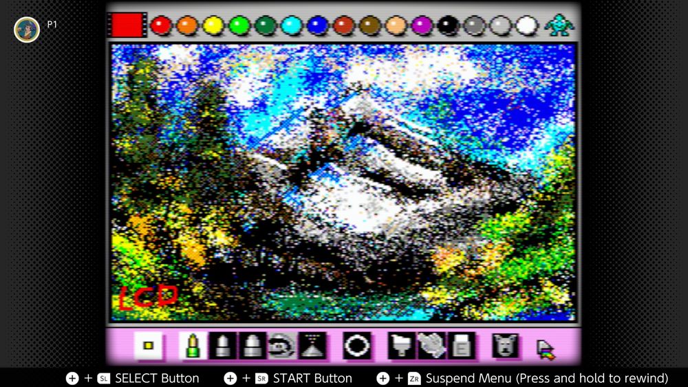 The same screenshot as above, but put through a pretty decent CRT filter.