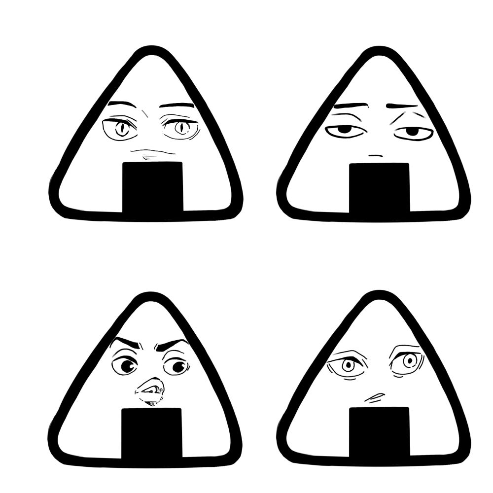 Haikyuu characters as onigiri, can you guess them?