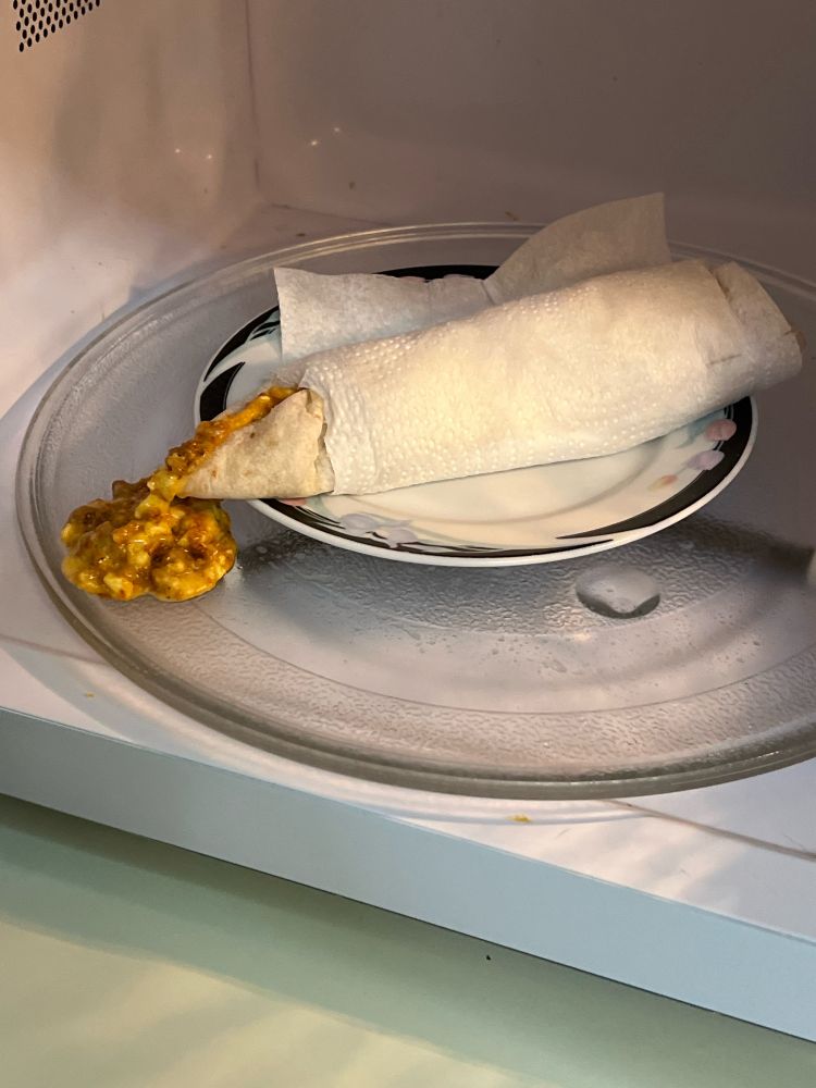 my burrito sploded :(