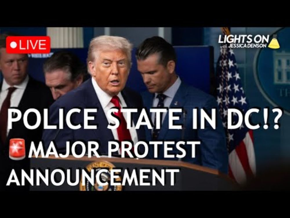 LIVE: Trump's DC POLICE STATE Faces BIGGEST PROTEST Yet: Announcement |Lights On with Jessica Denson