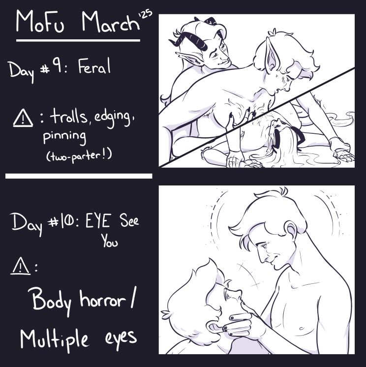 Safe for work previews of not safe for work Mofu March fills days 9 and 10.