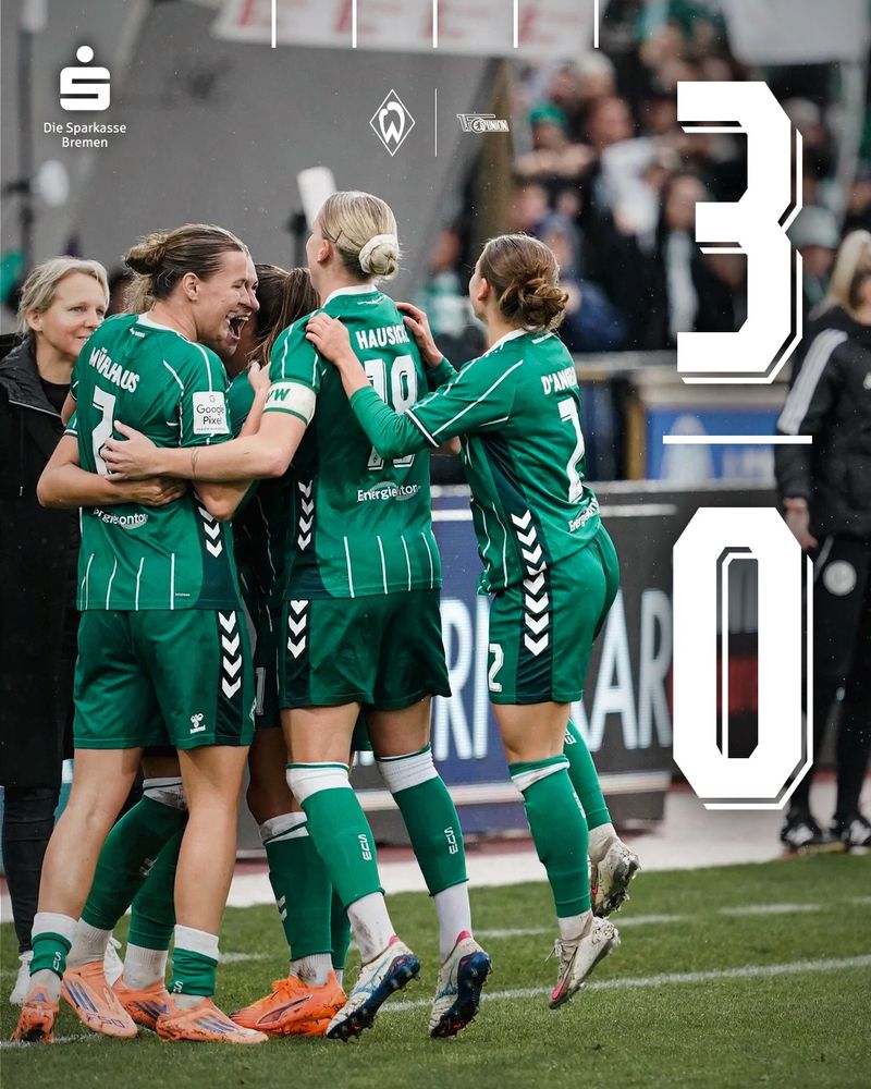 Endstandsgrafik mit Jubelbild der Mannschaft.