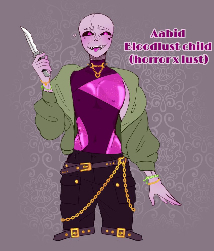 my oc Aabid who is a horror x lust ship child