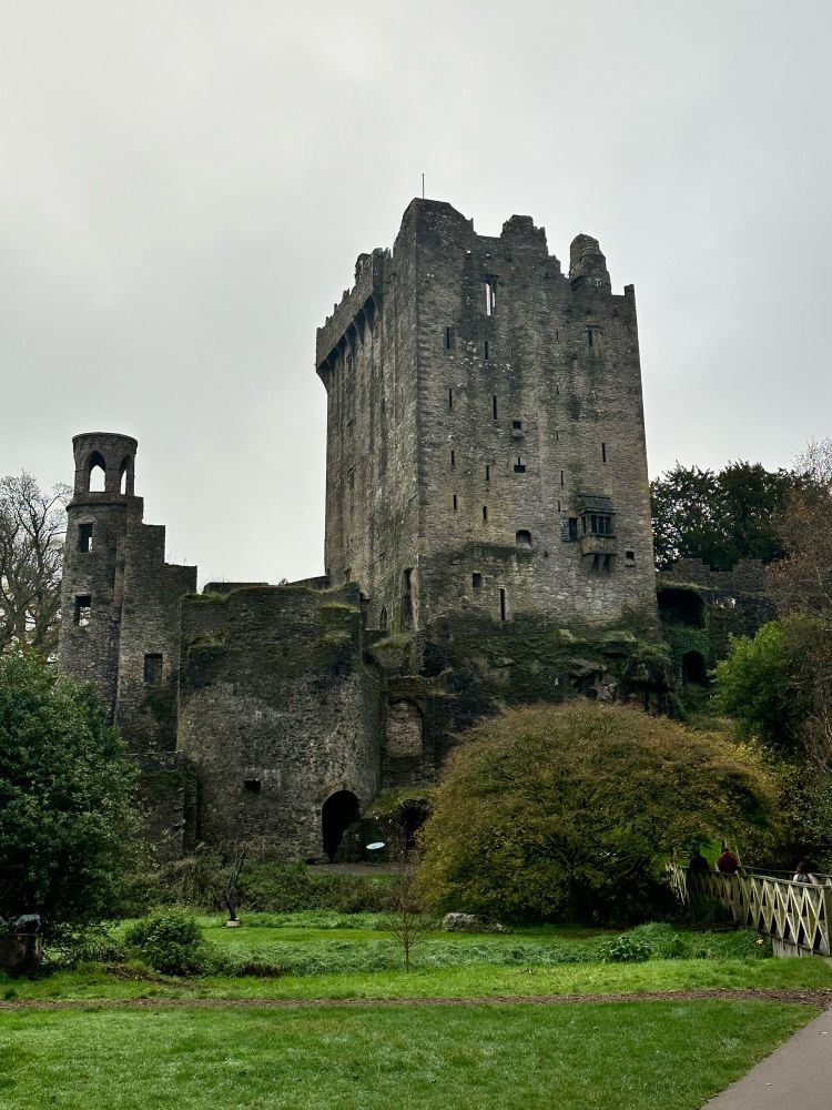 Blarney Castle, a stone castle that dates back to the 14th century.