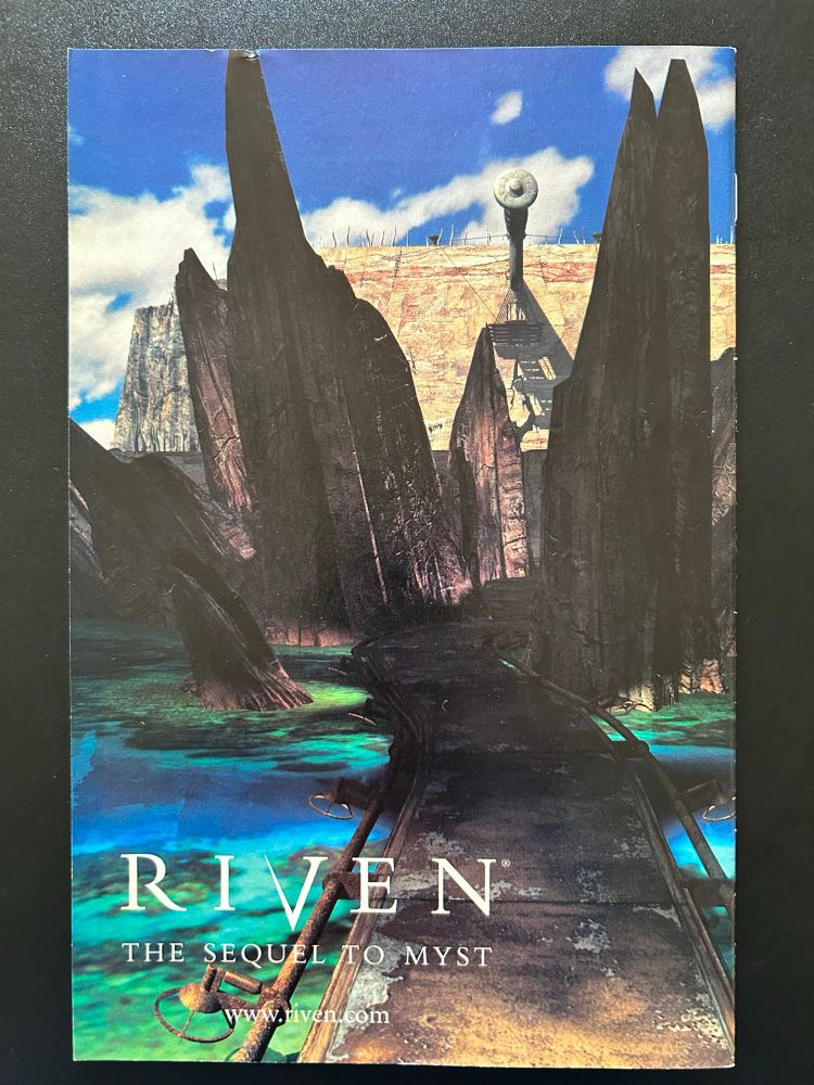 Ad for Riven the Sequel to Myst. 