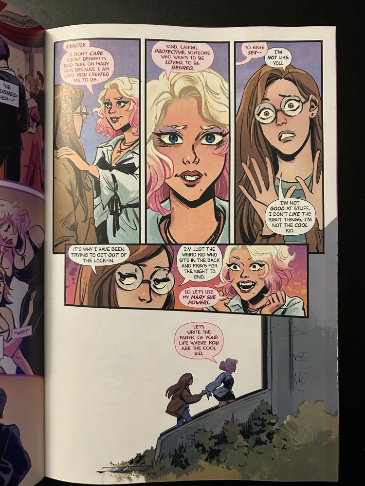 Mary Sue #2, by Meghan Fitzmartin & Lisa Sterle. Inevitably, Jessica has to teach Cassie how to actually live her life. 
