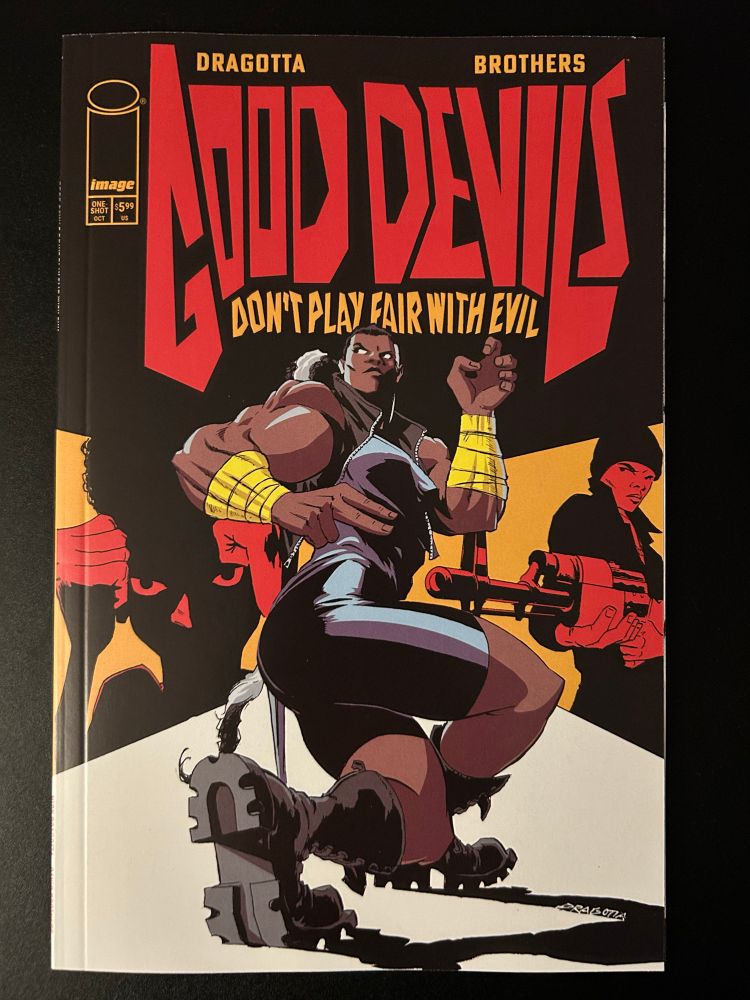 Good Devils Don’t Play Fair With Evil, cover by Nick Dragotta. A triptych of the band issue’s characters, masterful stuff. 
