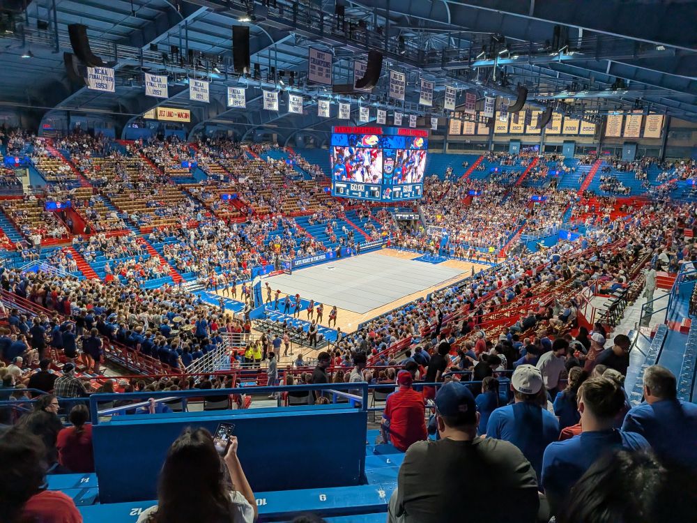 The view from our seats.