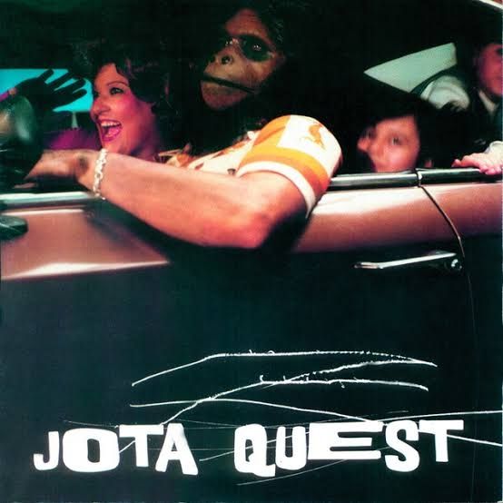 Capa do álbum De volta ao planeta dos macacos da (então) banda J Quest