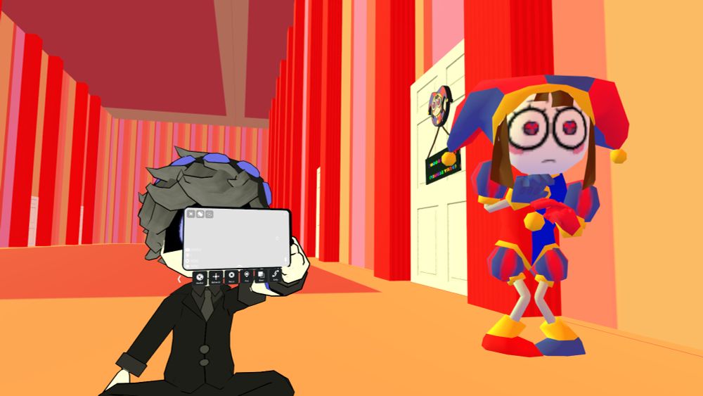 Me, in VRChat, in front of a mirror.