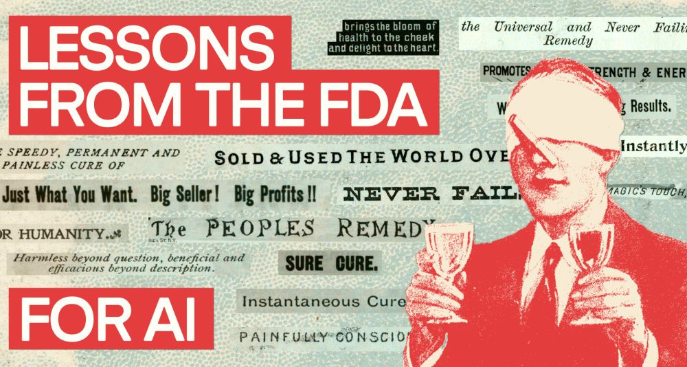 Lessons from the FDA for AI