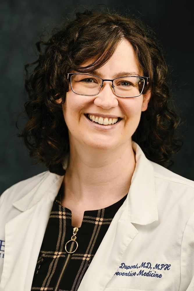 Head and shoulders photo of Sarah Dupont, MD< MPH
