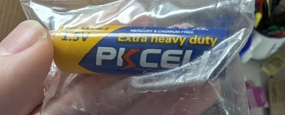 Battery in a wrapper 