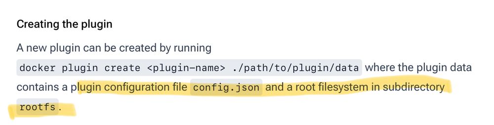 Documentation screen shot of the Docker plugin build process.