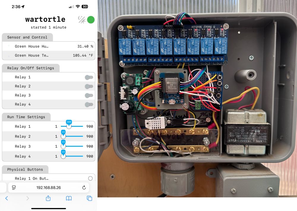 A homebrew ESP32 sprinkler controller. 