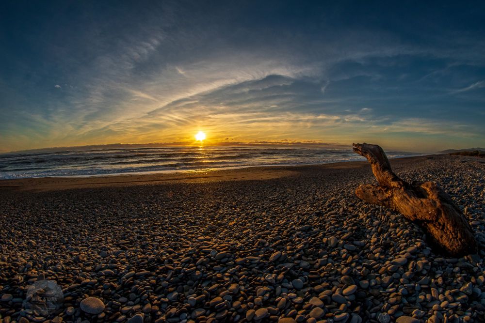 Sunset looking in the direction of  Australia.