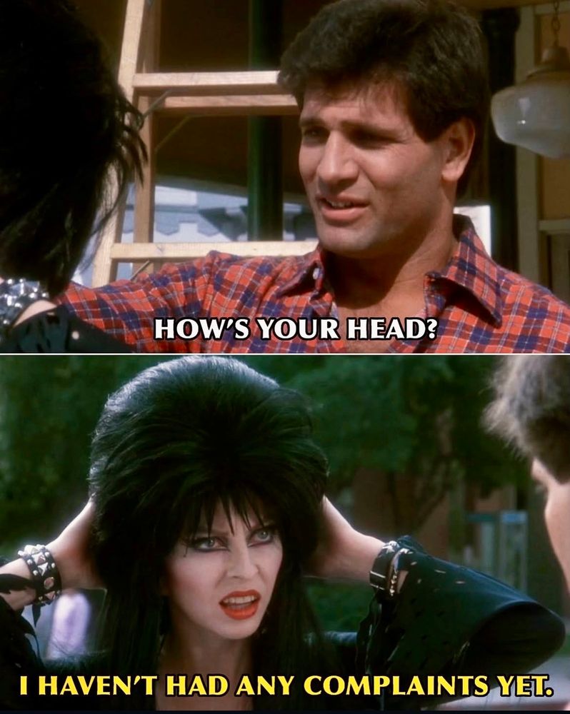 iconic screenshot from Elvira: Mistress of the Dark (1988).