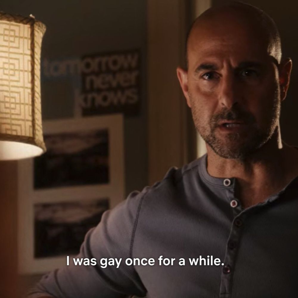 Stanley Tucci in Easy A (2010).