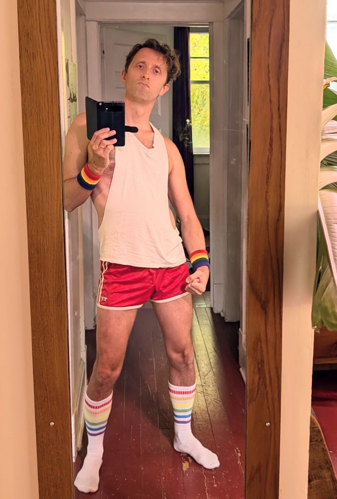 Me in my gayest Halloween gym attire.