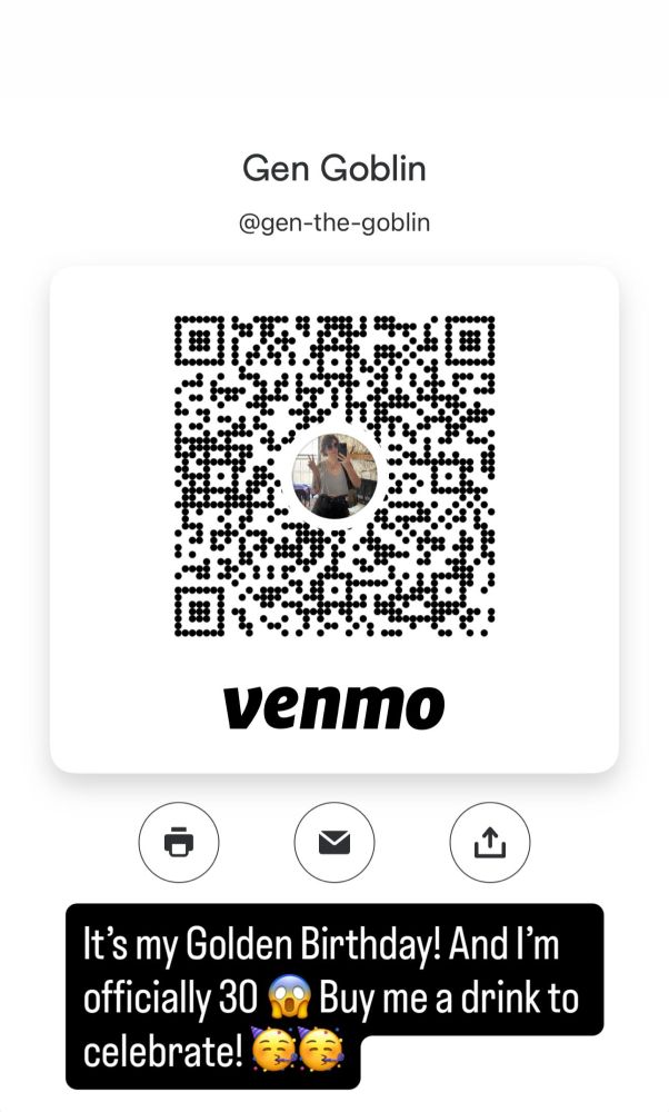Screenshot of Goblin’s Venmo QR