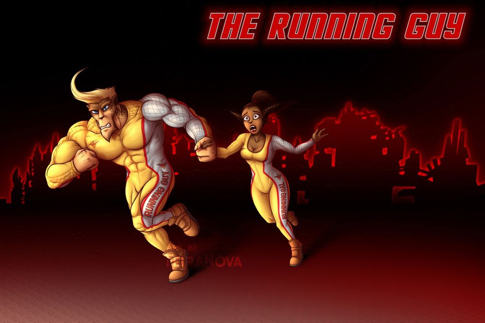 a "The Running Man" Parody featuring Ace Hardlight (from Ratchet Deadlocked) and my character Cienna Aries as the main characters, running away from danger.