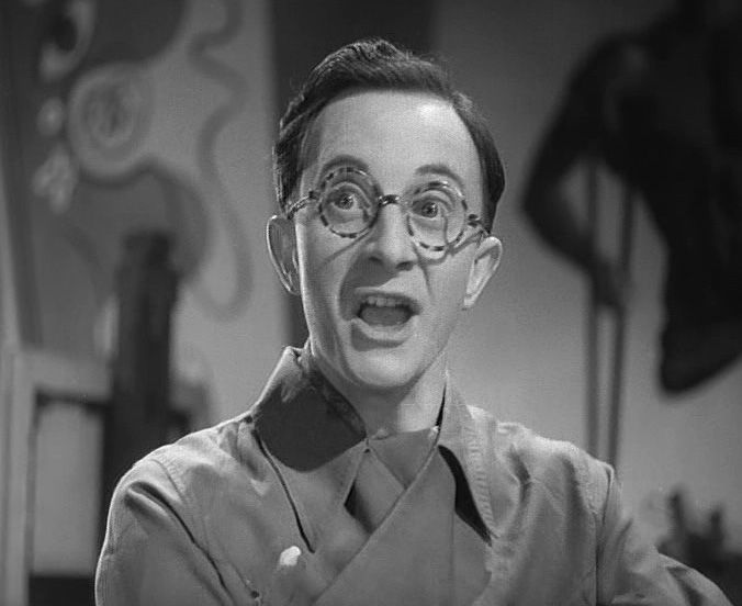 Charles Hawtrey in Much Too Shy (1942), as art student Osbert.