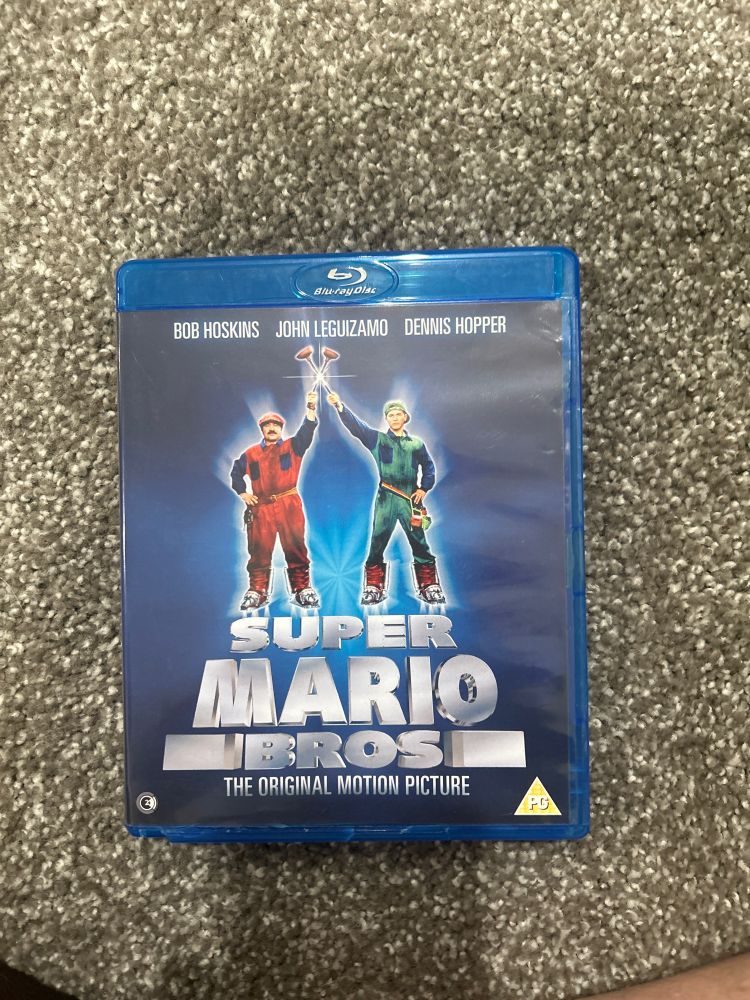 A Blu ray copy of Super Mario Bros. (1993)
