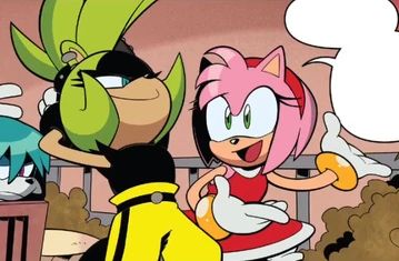 surge and amy from the sonic the hedgehog