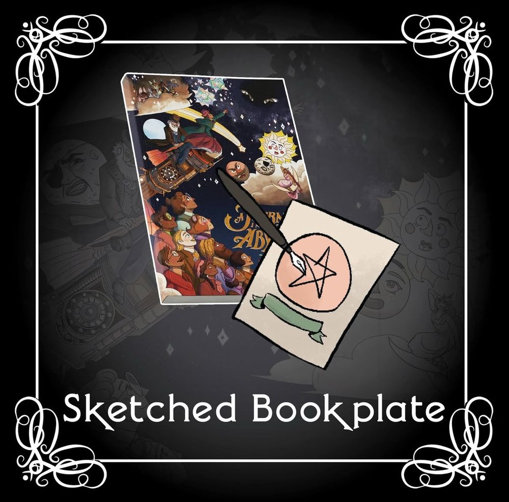 Sketched book plate 