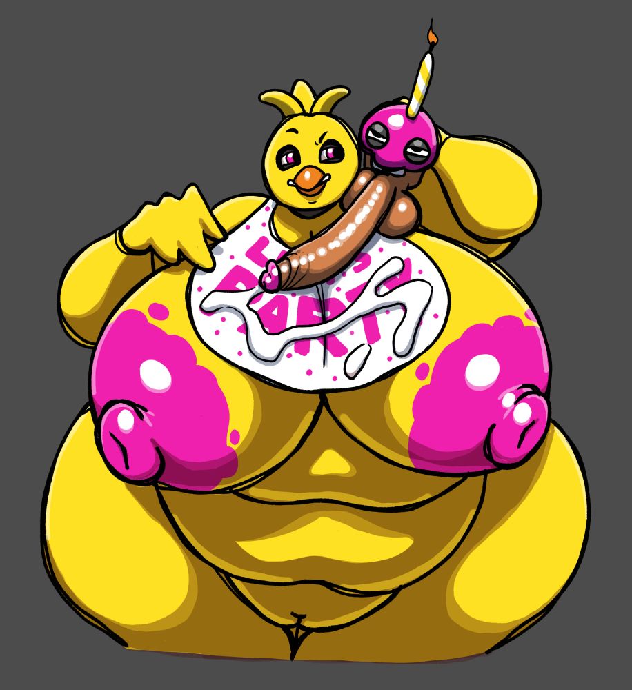 fat chica with her cupcake 