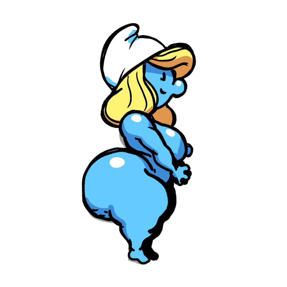 big booty smurfette with her whole stuff out