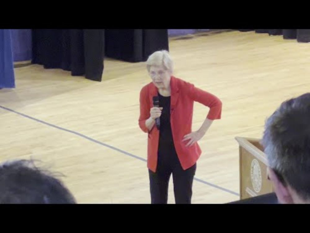 Senator Warren townhall with scared HHS worker and just fired NSF scientist