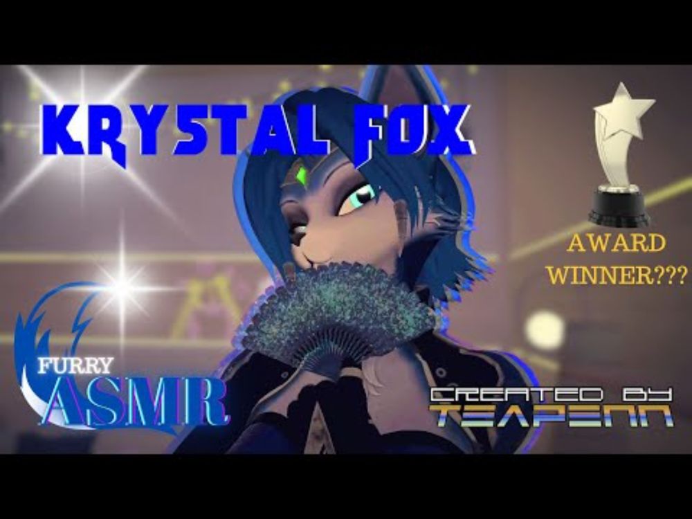 [VRC Furry ASMR] Krystal Fox (Face brushing, nose nuzzles, paper fan, face kisses)