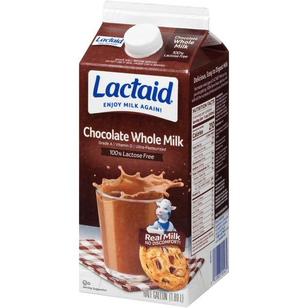 Lactaid Chocolate Whole Milk (Half Gallon)