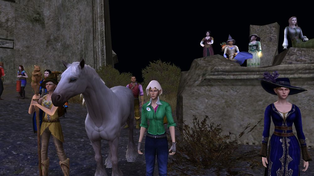 Galdwen with a couple of her friends (and horsey friend) attending Weatherstock earlier this year. She has attended Weatherstock every year since 2016. She has also performed at Weatherstock with her band since 2020 after much encouragement and help from her many friends in the music community.