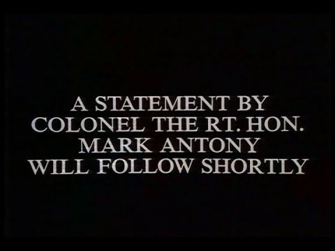 A Statement by Colonel The Right Honourable Mark Antony