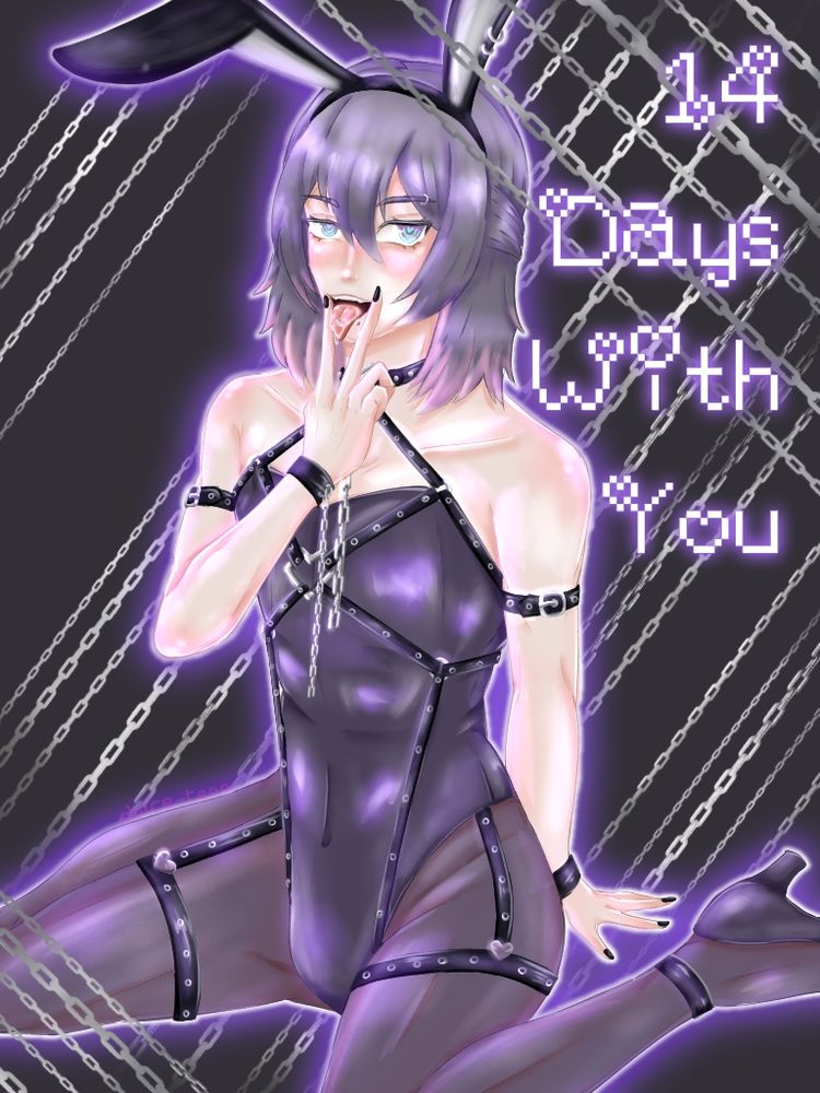 rendacted from 14dwy in purple/black bunnysuit