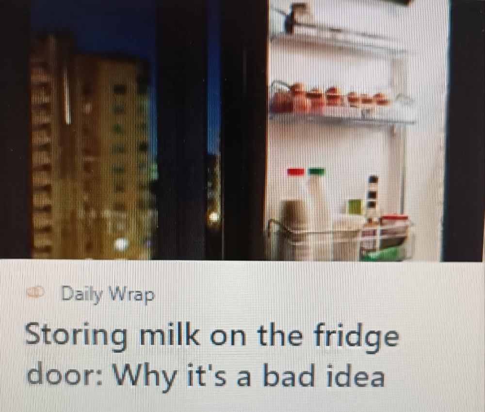 Ceannlíne clickbait: Storing milk on the fridge door: Why it's a bad idea