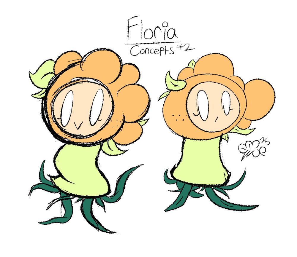 A secondary sketch of one of the design concepts from before.