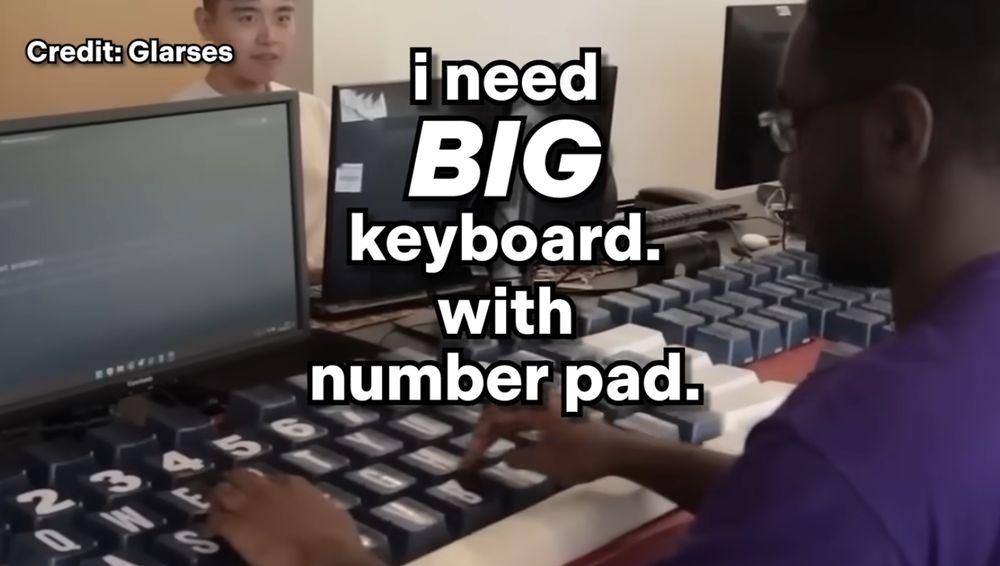 I need BIG keyboard with number pad