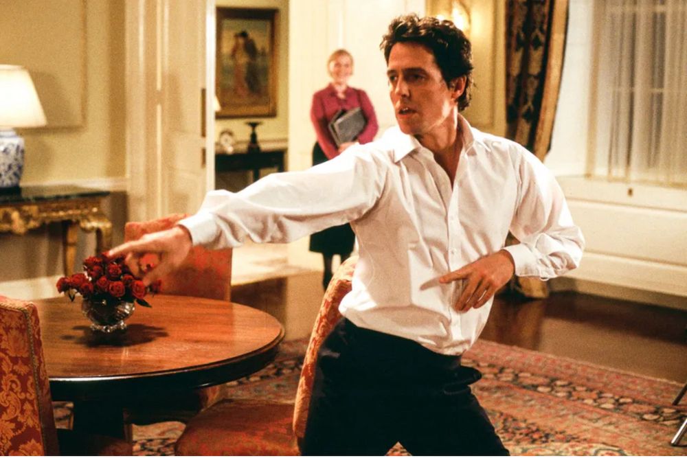 Hugh Grant dancing in LOVE ACTUALLY