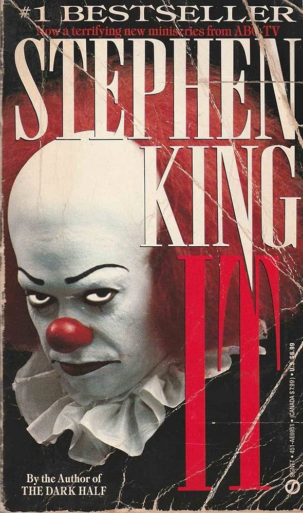 Cover of Stephen King's novel "It." 