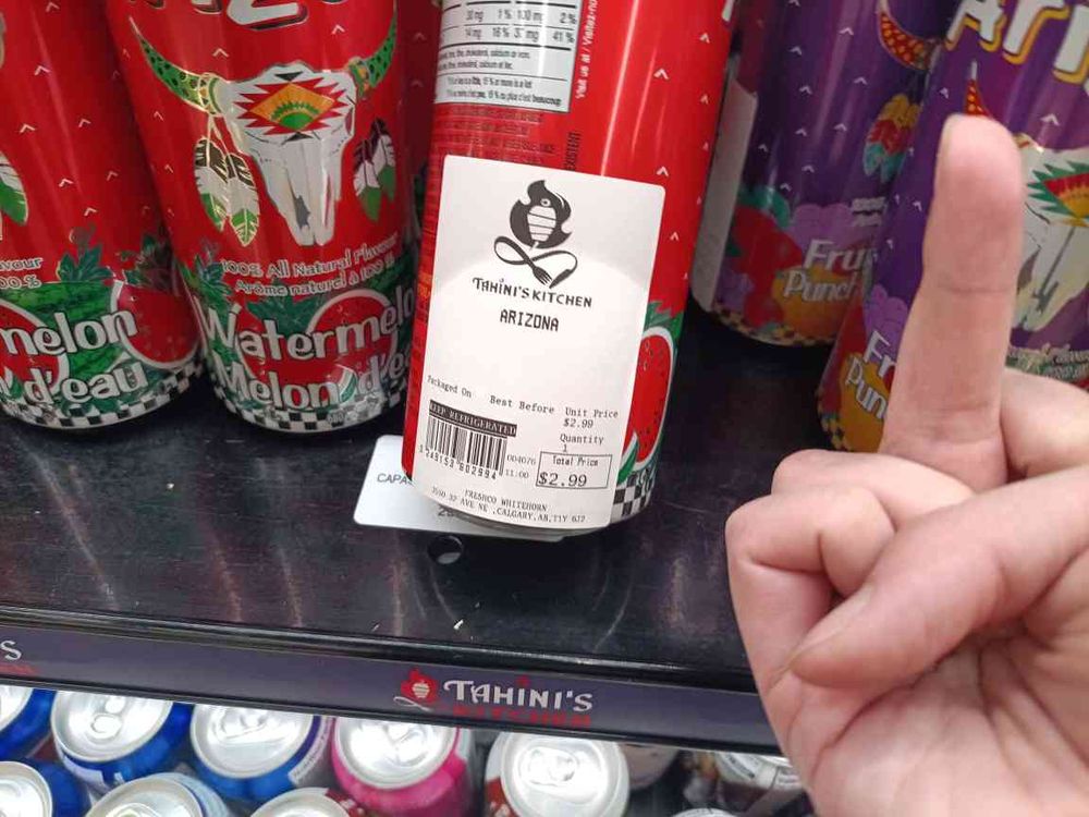IRL me flipping off a can of Arizona over its current market price