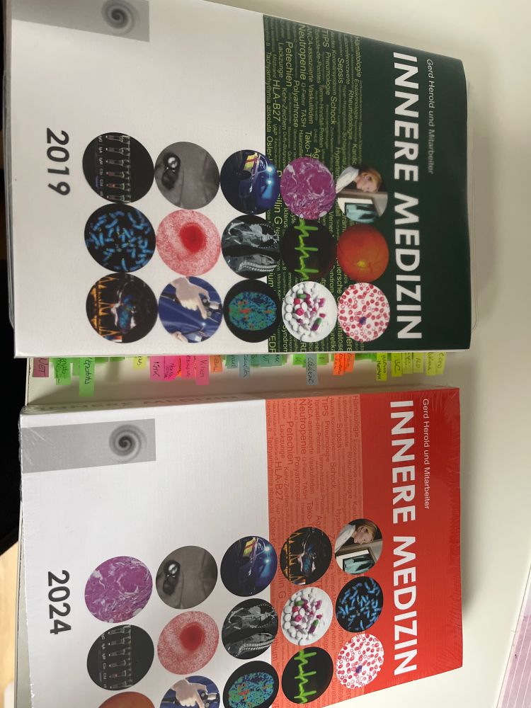 Links alter Herold innere Medizin von 2019, rechts der neue von 2024