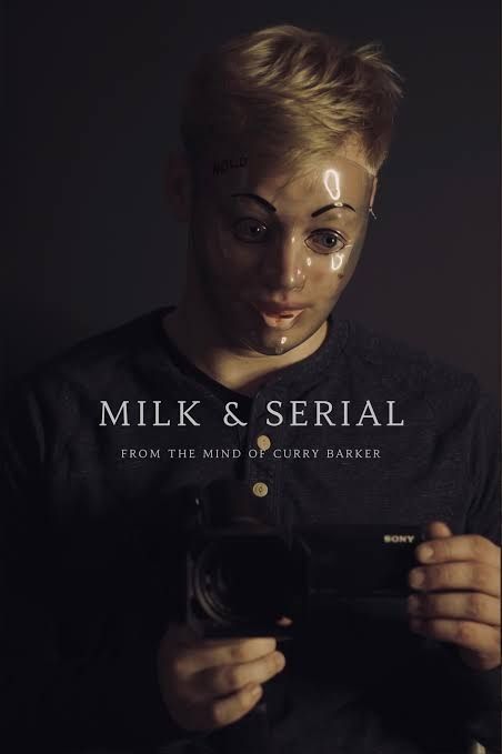 Cover of Milk & Serial with an actor wearing a mask 