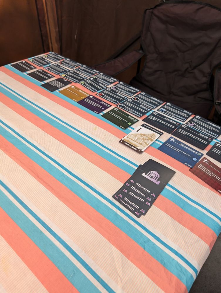 All of the Innovation Ultimate achievements on the picnic table