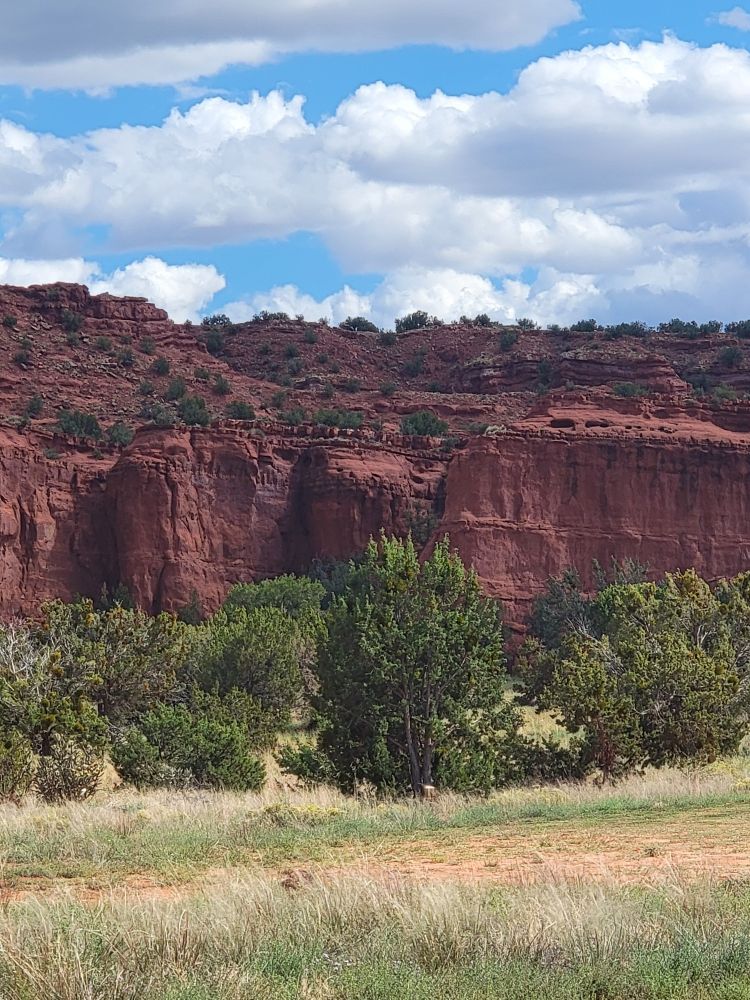 Red rocks of the Jemez Mountains near Jemez Pueblo, NM