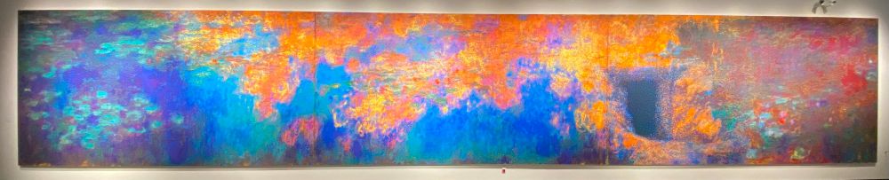 Monet’s “Water Lilies” by Ai Weiwei made out of 650,000 LEGO bricks. 