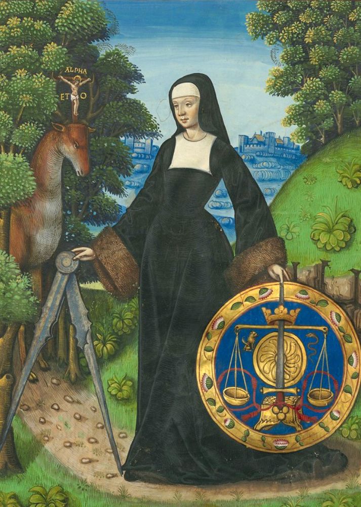 François Demoulins de Rochefort, Traité des vertus cardinales, folio 4r, 1509-1515. Bibliothèque nationale de France. Département des Manuscrits. Français 12247 © BnF